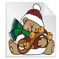 kerstbeertjes 08 - kleurplaat