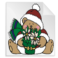 kerstbeertjes 10 - kleurplaat