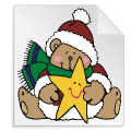 kerstbeertjes 12 - kleurplaat