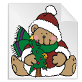 kerstbeertjes 14 - kleurplaat