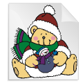 kerstbeertjes 15 - kleurplaat