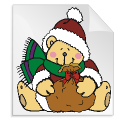 kerstbeertjes 16 - kleurplaat