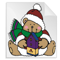 kerstbeertjes 17 - kleurplaat