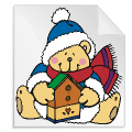 kerstbeertjes 22 - kleurplaat