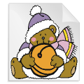 kerstbeertjes 25 - kleurplaat