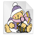 kerstbeertjes 26 - kleurplaat