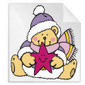 kerstbeertjes 29 - kleurplaat