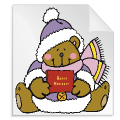 kerstbeertjes 31 - Kleurplaat